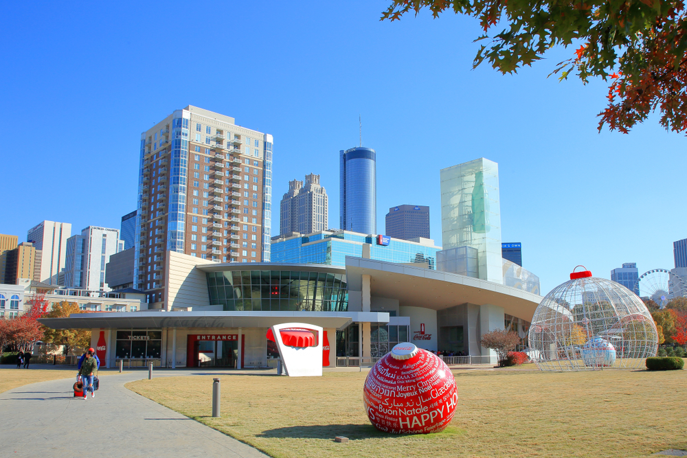 Exterior,View,Of,The,World,Of,Coca-cola,Museum,Which,Highlights