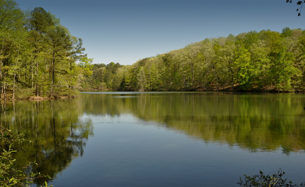 Stone,Mountain,Park,Lake,,Georgia.